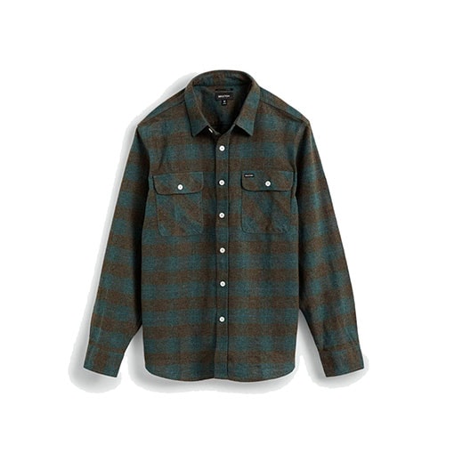 Brixton Bowery L/S Flannel Ocean