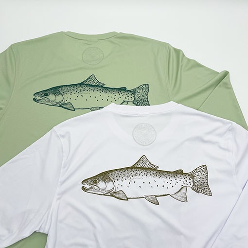 ON THE WATER - LONG SLEEVE "BROWN TROUT" SUN SHIRT