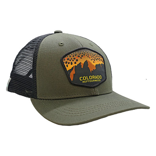 Rep Your Water Colorado Mountain Brown Hat