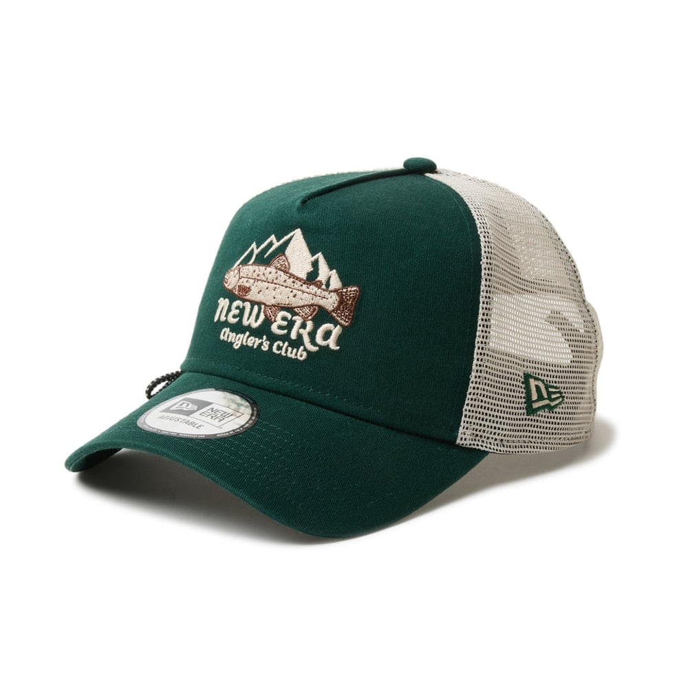 Newera■Outdoor Anglers Club Trout Unstruck Ball Cap■送料込 9FORTY A-Frame トラッカー Angler's Club トラウト ダーク