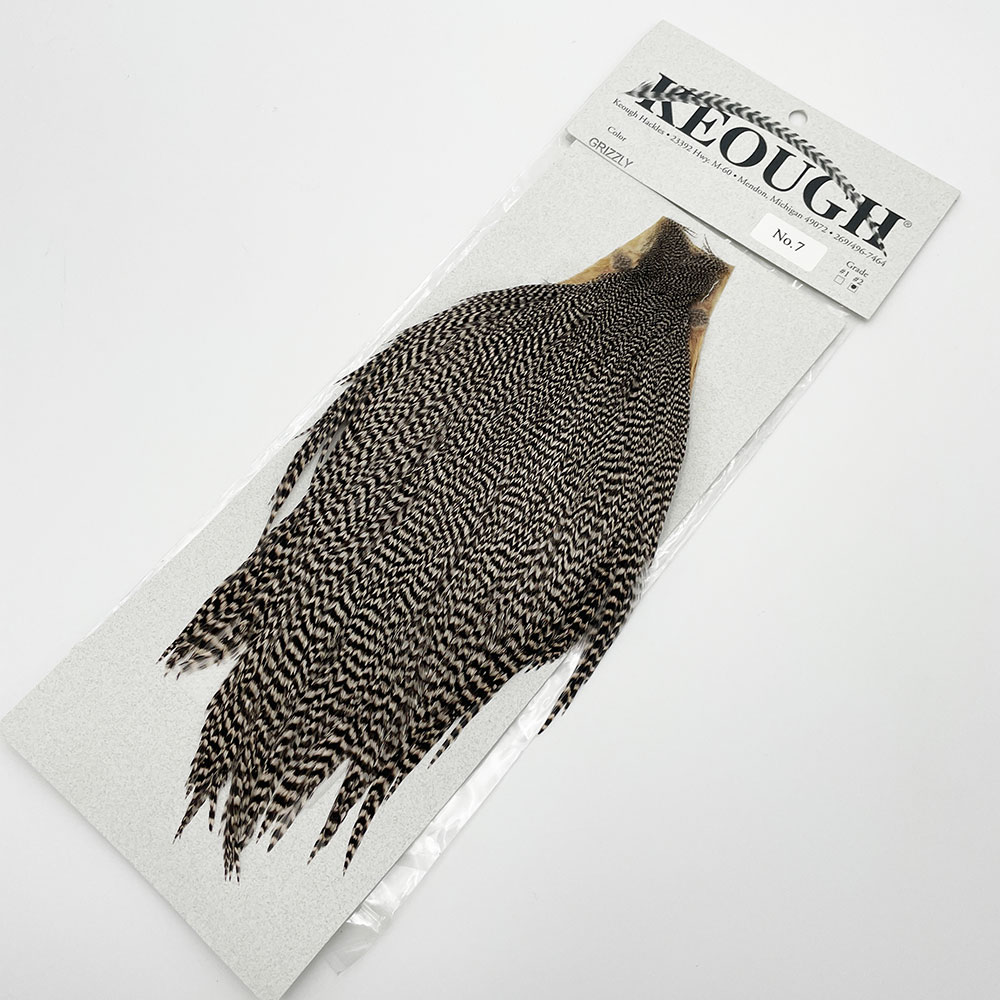 メッツ METZ コックハックルケープ グリズリーバリアント KEOUGH ハックルケープ ＃2 グリズリー（No.7)