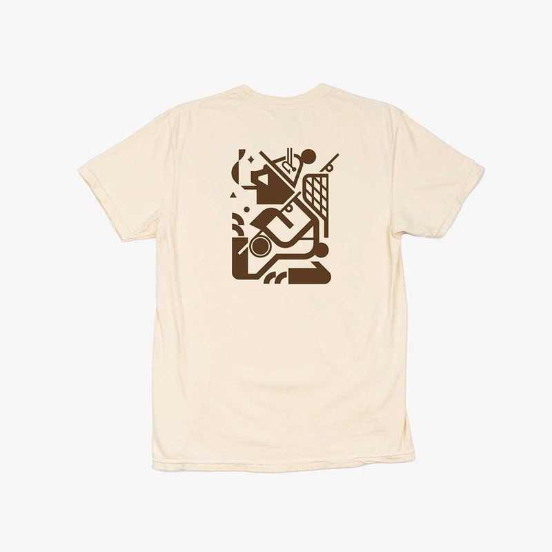 YAKODA Gone Fishin' Short Sleeve Pocket Tee Ivory