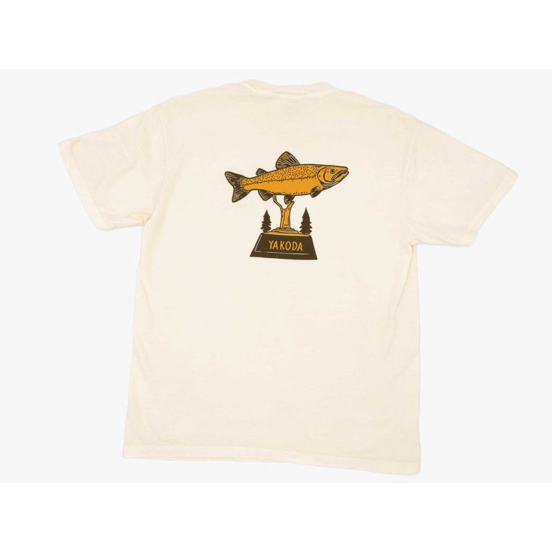 YAKODA Trophy Trout Short Sleeve Tee - Ivory
