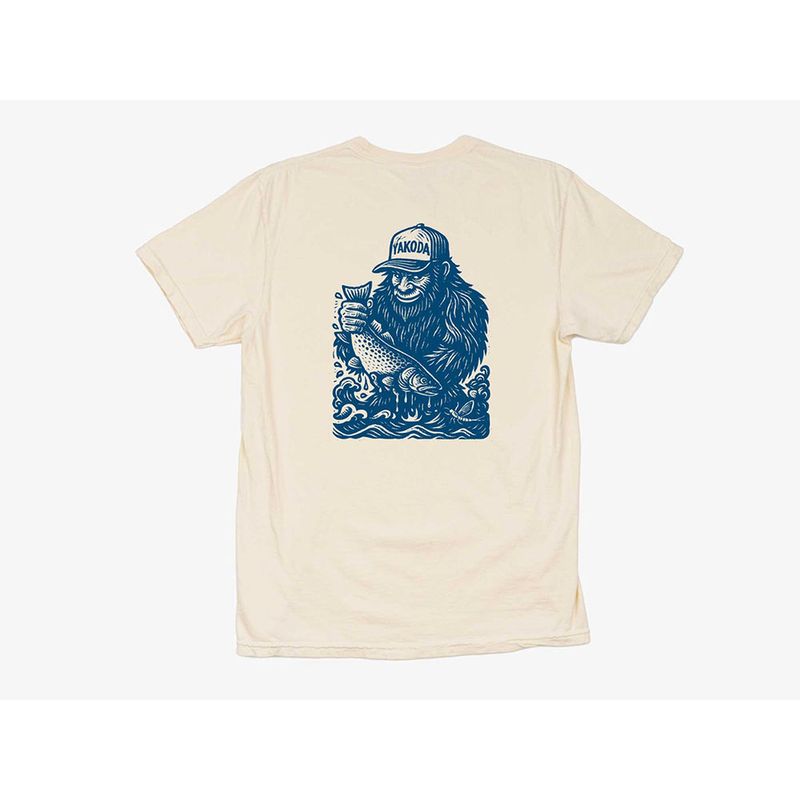 YAKODA Squatch & Release Sleeve Tee - Ivory