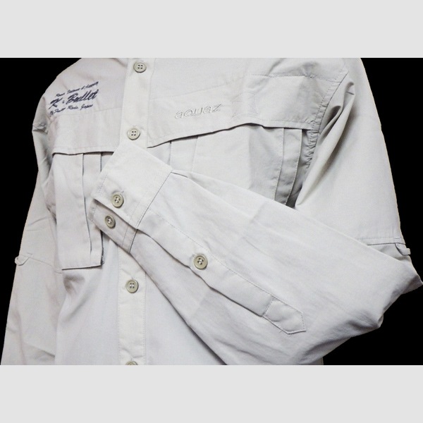 未使用3万 ムニタルプ 春夏 速乾 ハーフジップ シャツ 48 (M) ワイシャツ[SHIRT-T] ラップネックカラー ラップネック
