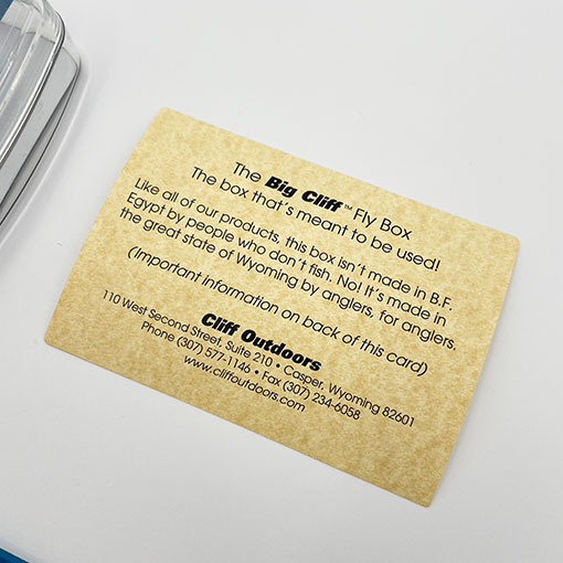 クリフ ビッグクリフフライボックス