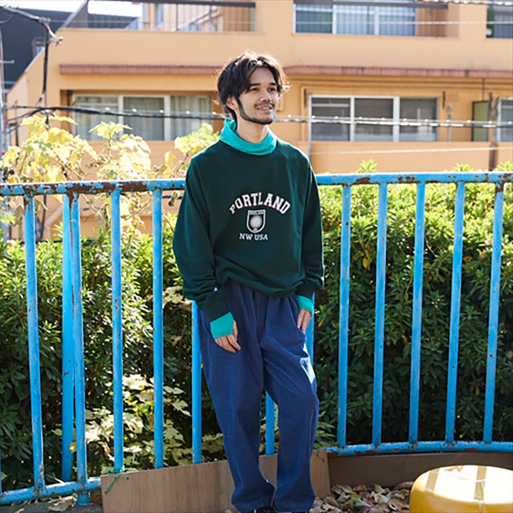 別注カラー】オレンジ＆エメラルドB.V.D瞬暖GRID-TEC 裏起毛