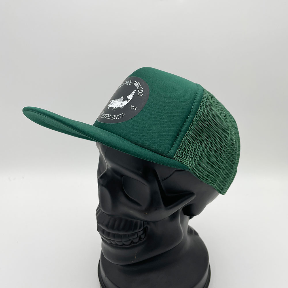 WORLD WIDE ANGLERS & THE COFFEE SHOP LOGO TRUCKER - DEEP GREEN (WWA &�����ҡ�����åץȥ�å���)