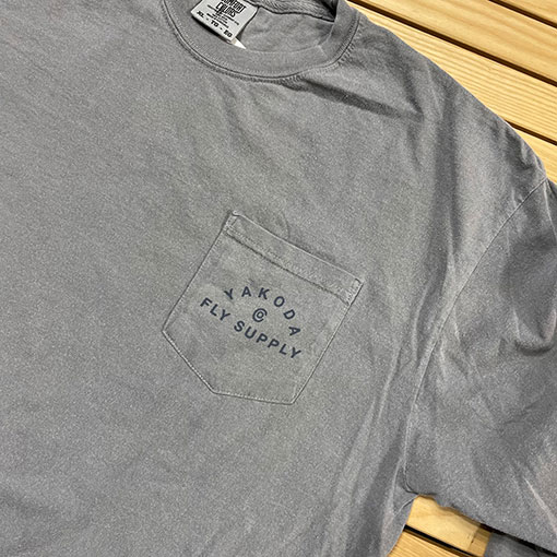 YAKODA Badge Long Sleeve Pocket Tee