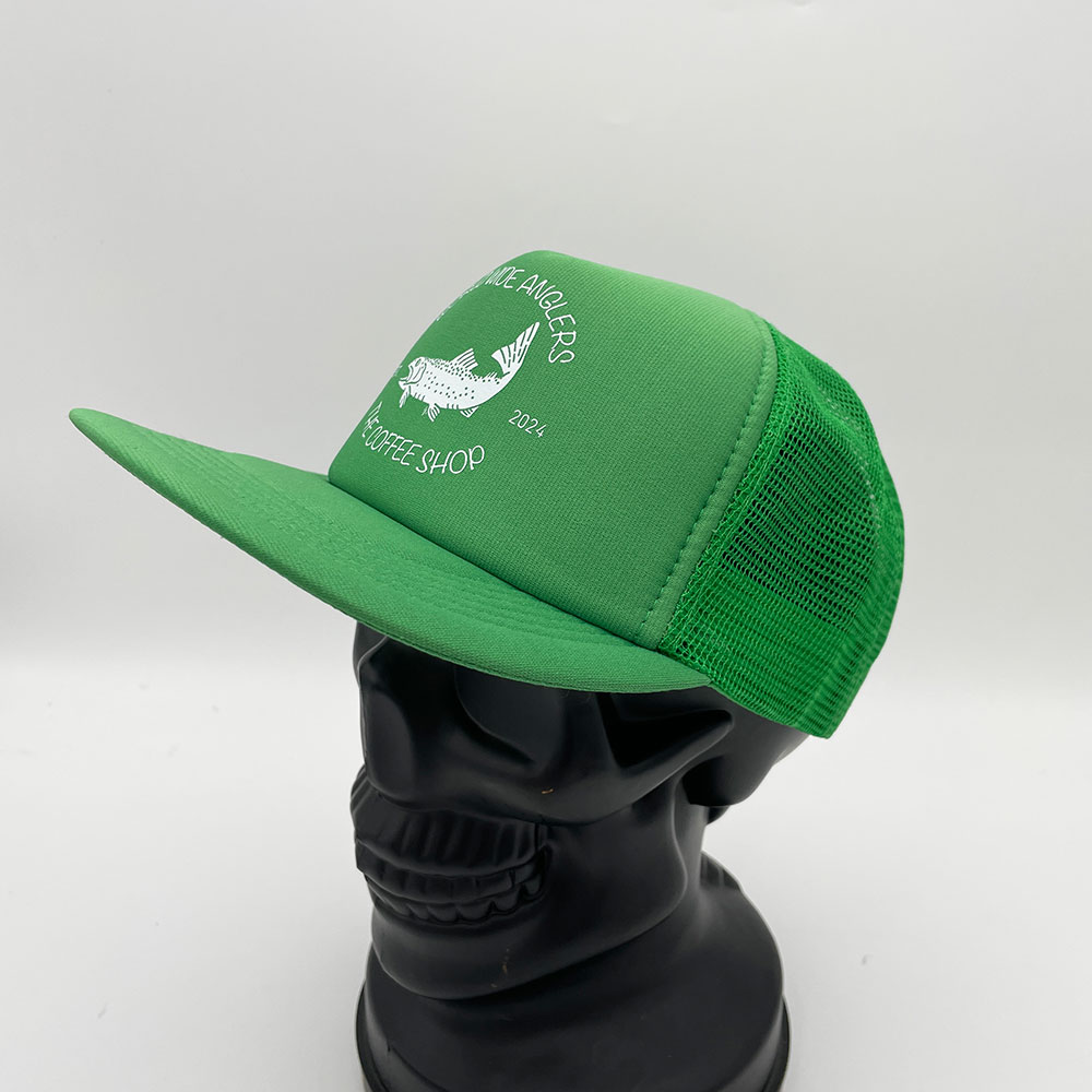 WORLD WIDE ANGLERS & THE COFFEE SHOP LOGO TRUCKER - GREEN (WWA &�����ҡ�����åץȥ�å���)