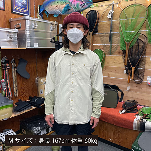 Rep Your Water ハイブリッドフィッシングシャツ オリーブ