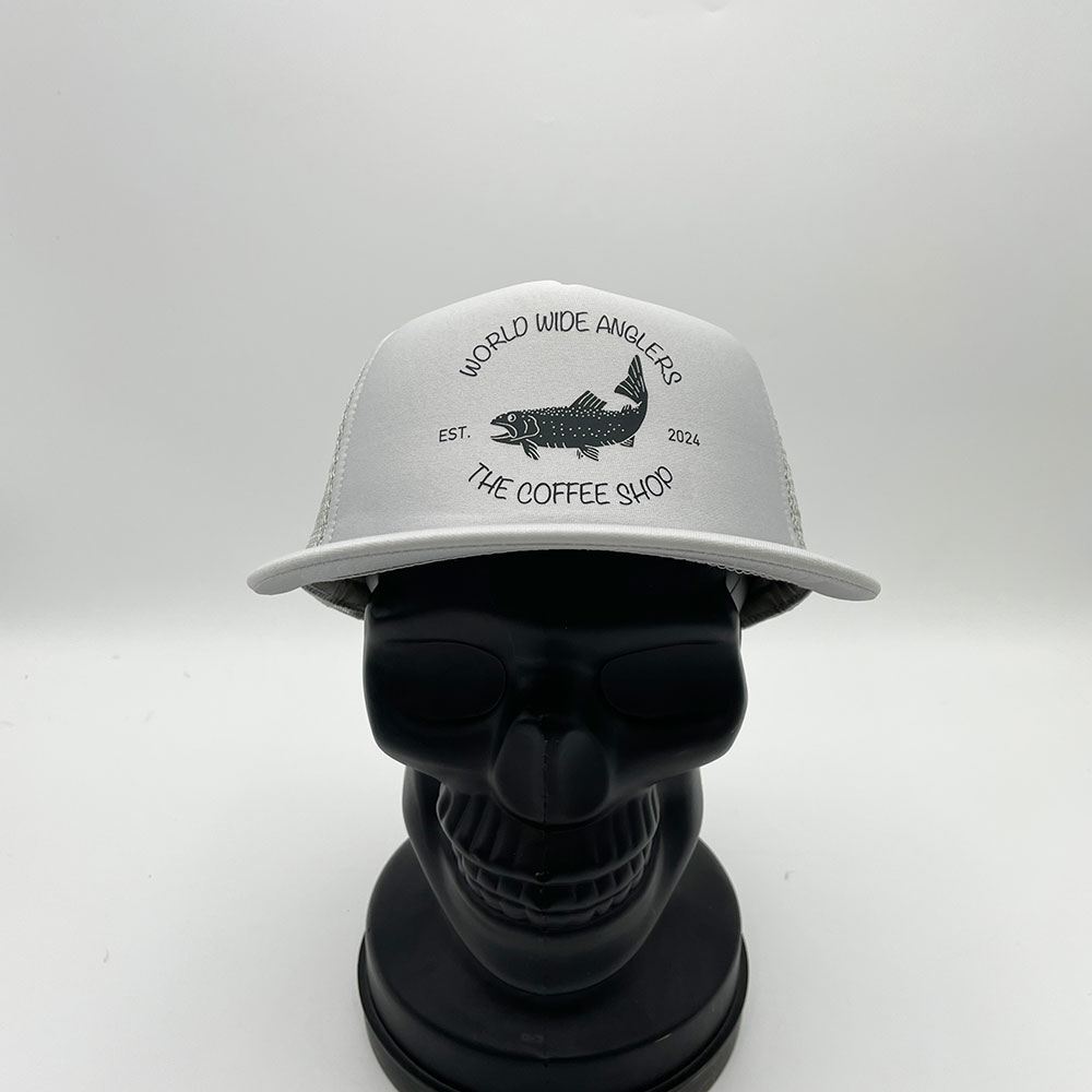WORLD WIDE ANGLERS & THE COFFEE SHOP LOGO TRUCKER - GRAY (WWA &�����ҡ�����åץȥ�å���)