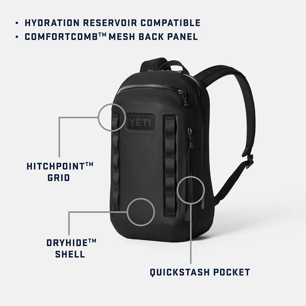 YETI CAYO 15L ALL WEATHER BACKPACK - BLACK(イエティ カヨ 15L