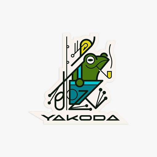 YAKODA Peace Frog ステッカー