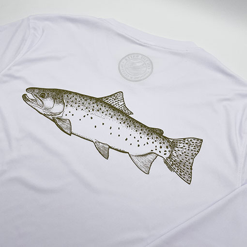 ON THE WATER - LONG SLEEVE "BROWN TROUT" SUN SHIRT