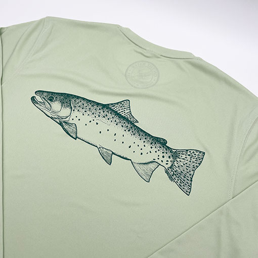 ON THE WATER - LONG SLEEVE "BROWN TROUT" SUN SHIRT