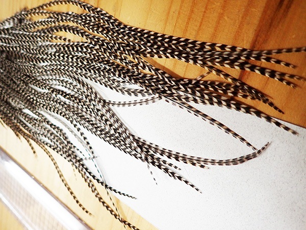 CANAL社 ドライフライハックル（グリズリー）：#14-12