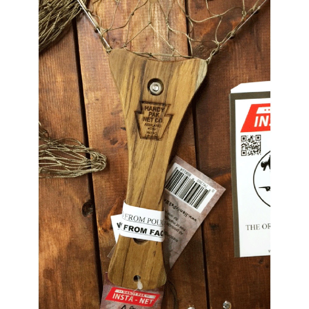 インスタネット・革ケース・ウッドハンドル（メッシュ / ナイロンネット）