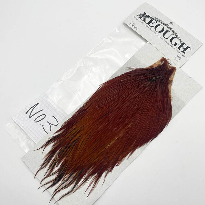 KEOUGH ハックルケープ ＃2 ブラウン（NO.3)