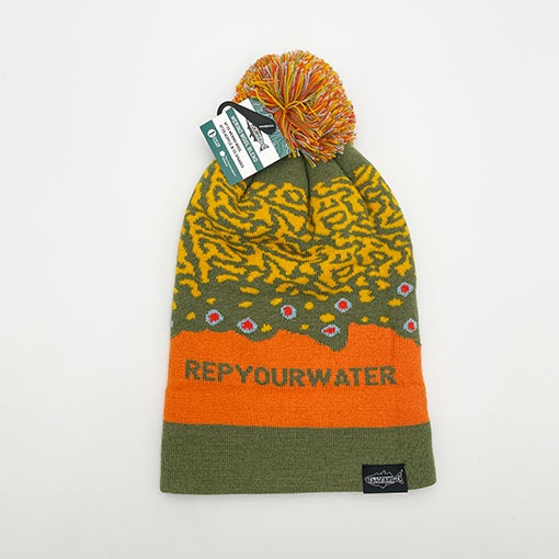 Rep Your Water - Brook Trout Skin Knit Hat (�֥�å��ȥ饦�ȥ�����˥åȥϥå�)