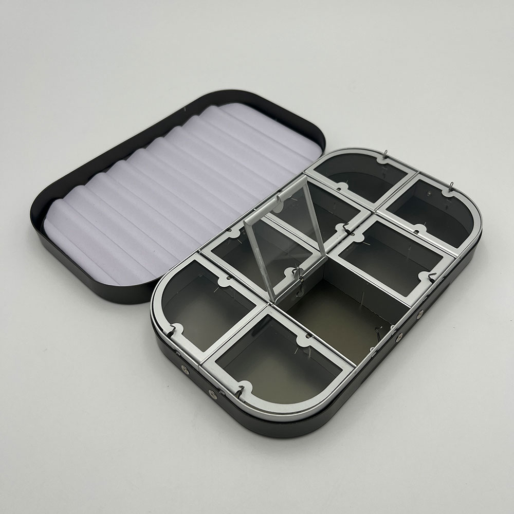 WWA Classic Fly Aluminium Fly Box [8comp+Foam]