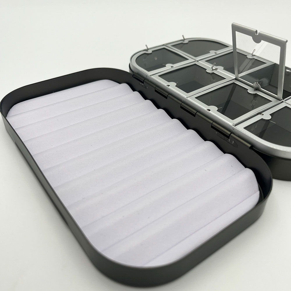 WWA Classic Fly Aluminium Fly Box [8comp+Foam]