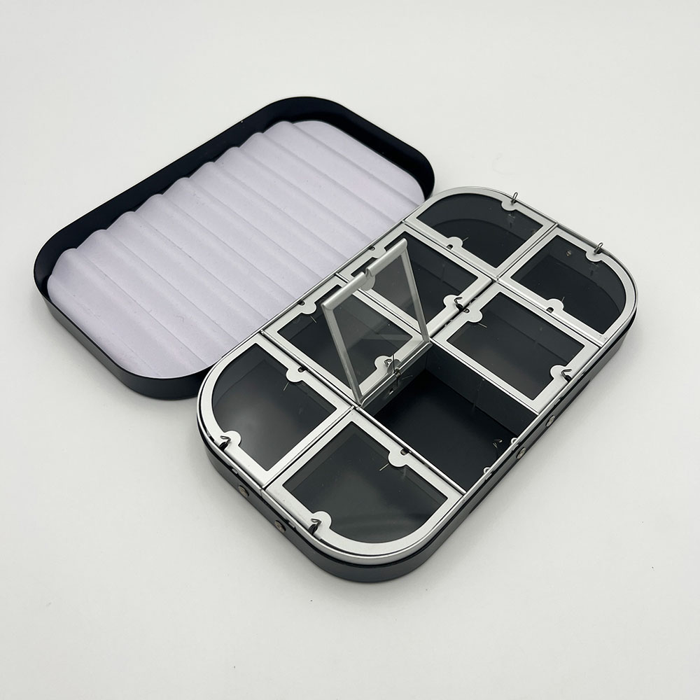 WWA Classic Fly Aluminium Fly Box [8comp+Foam]
