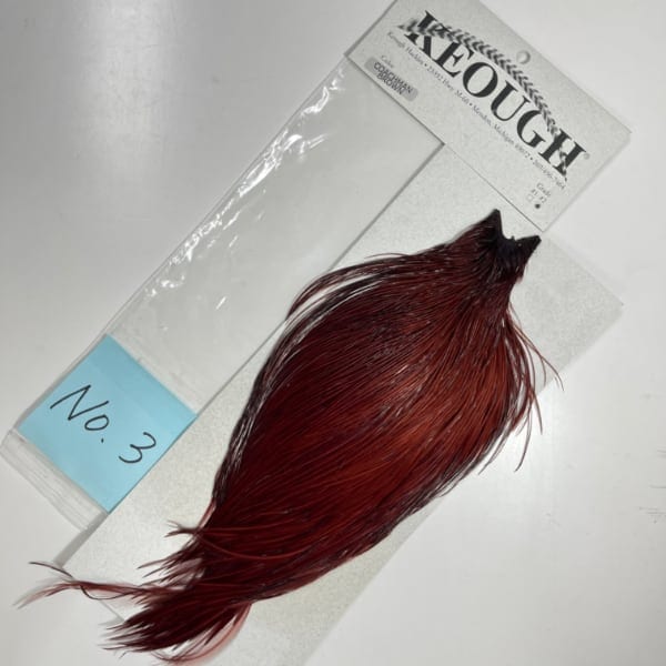 KEOUGH コックハックル ケープ BROWN KEOUGH ハックルケープ ＃2 ブラウン (NO.1)