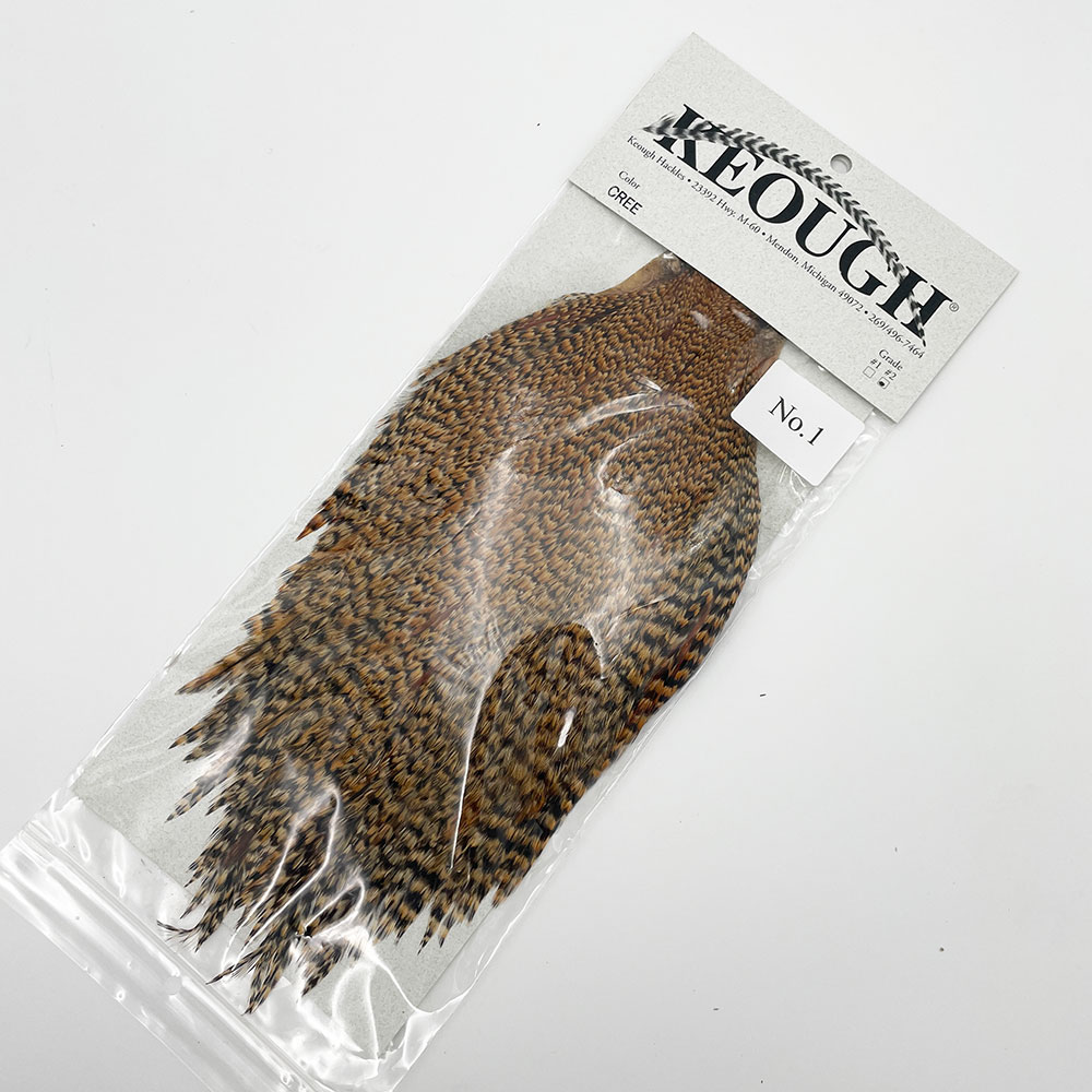 KEOGH コックハックルケープ クリー CREE グレード=#2 KEOUGH ハックルケープ ＃2 クリー No.1