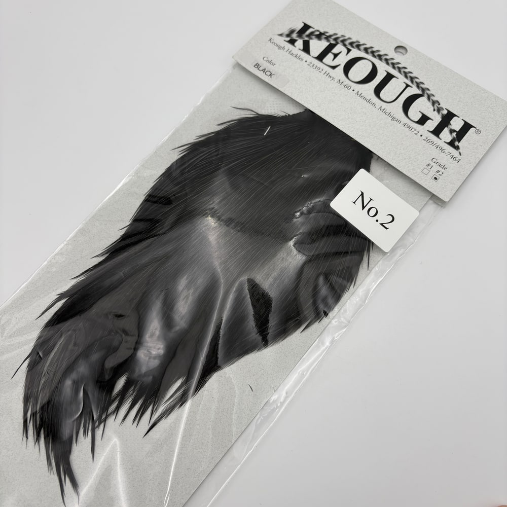 KEOUGH ハックルケープ ＃2 ブラック(No.2)