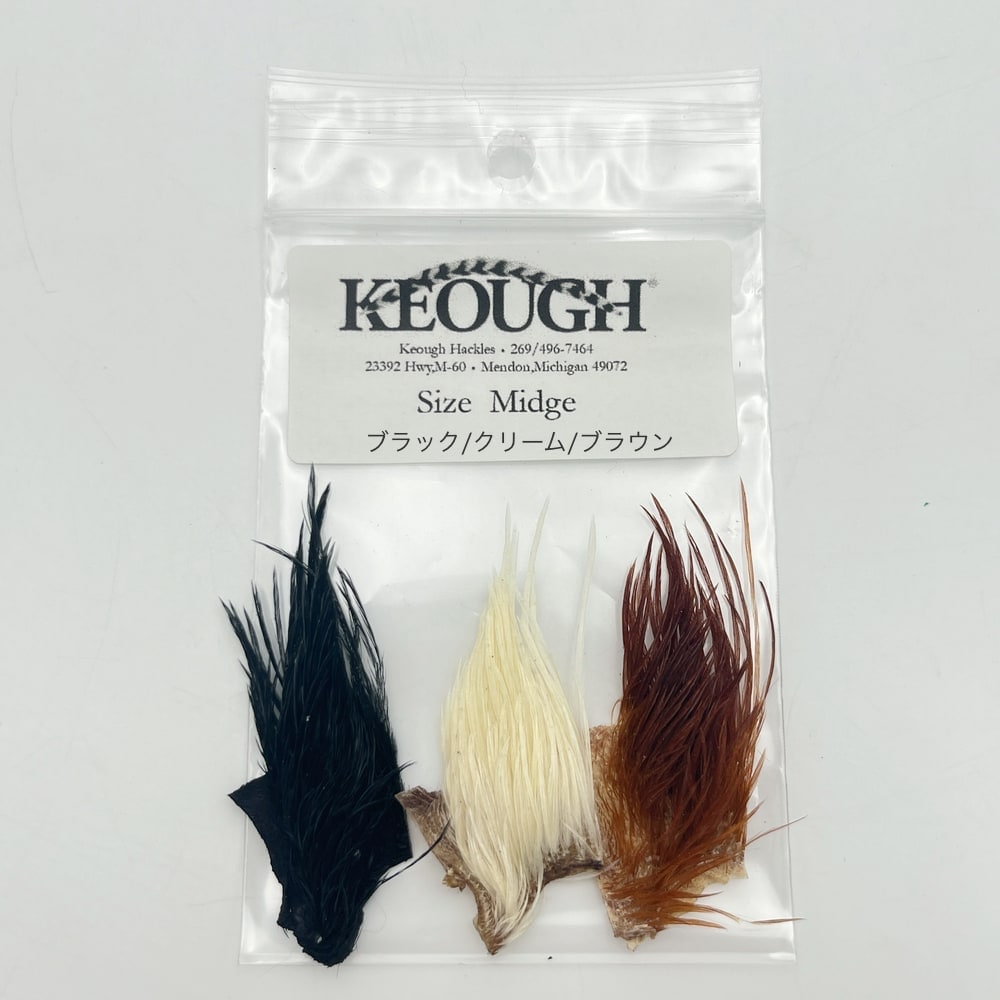 KEOUGH HACKLE ミッジパック