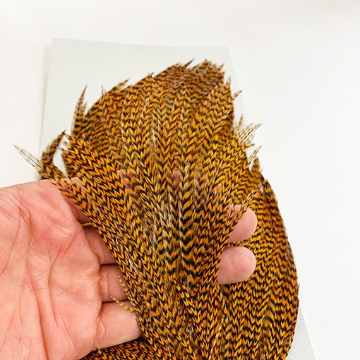 KEOUGH ハックルケープ ＃2 グリズリｰ ジンジャー(No.1)