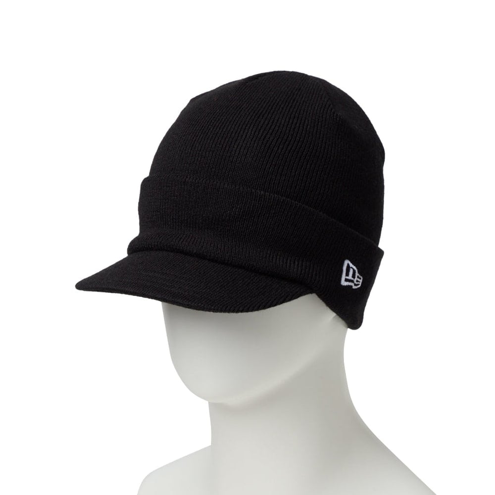 NEW ERA バイザーニット ショート ブラック [14669909]