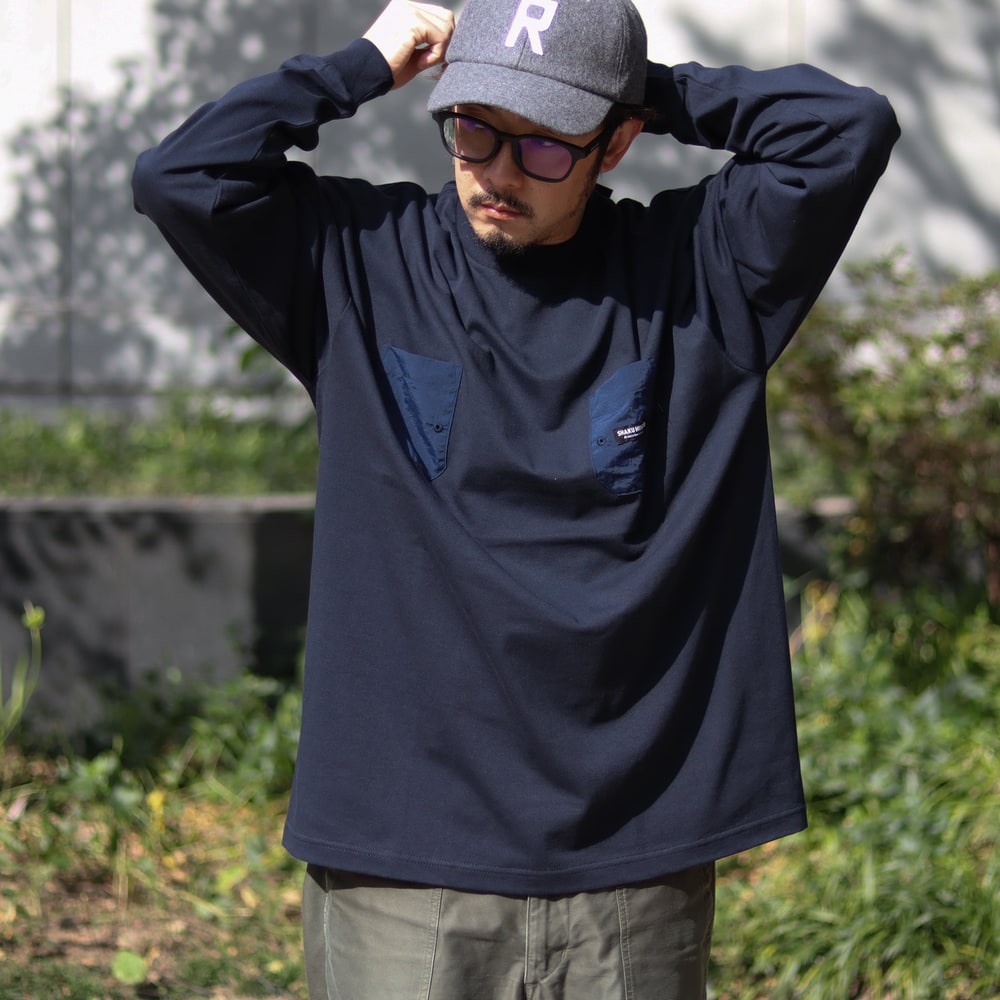 SHAKU HUNTER】TIPPET TENDER POCKET L/S TEE