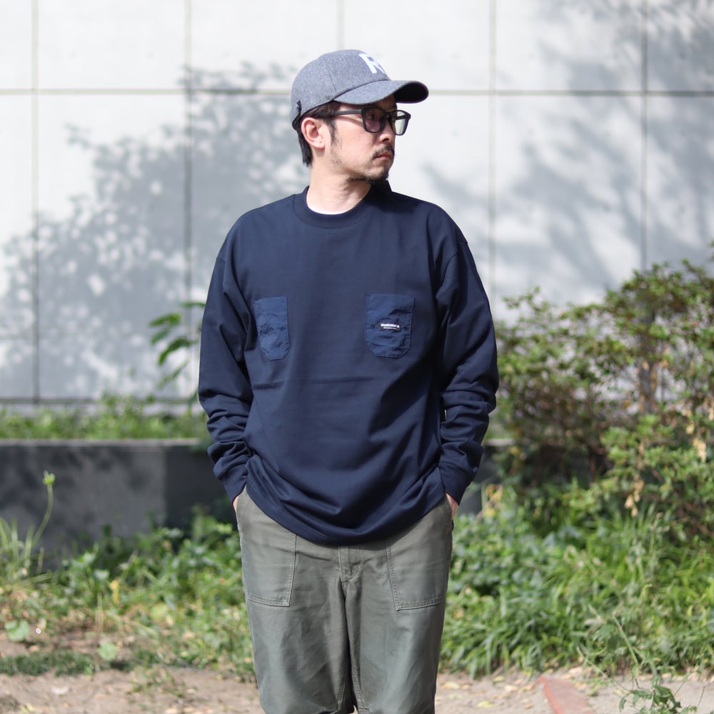 SHAKU HUNTER】TIPPET TENDER POCKET L/S TEE