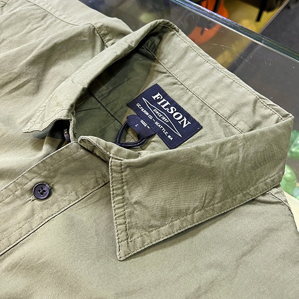 FILSON WASHED FEATHER CLOTH SHIRT / �����å���� �ե����������� �����