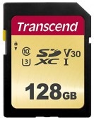 【即配】（KT) TS128GSDC500S UHS-I U3 MLC SDXCメモリカード 128GB トランセンド【ネコポス便送料無料】