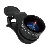 【即配】 接写+広角120°KRP-065wm Real PRO CLIP LENS リアルプロクリップレンズ スマホやタブレットで使えるクリップタイプのコンバージョンレンズ