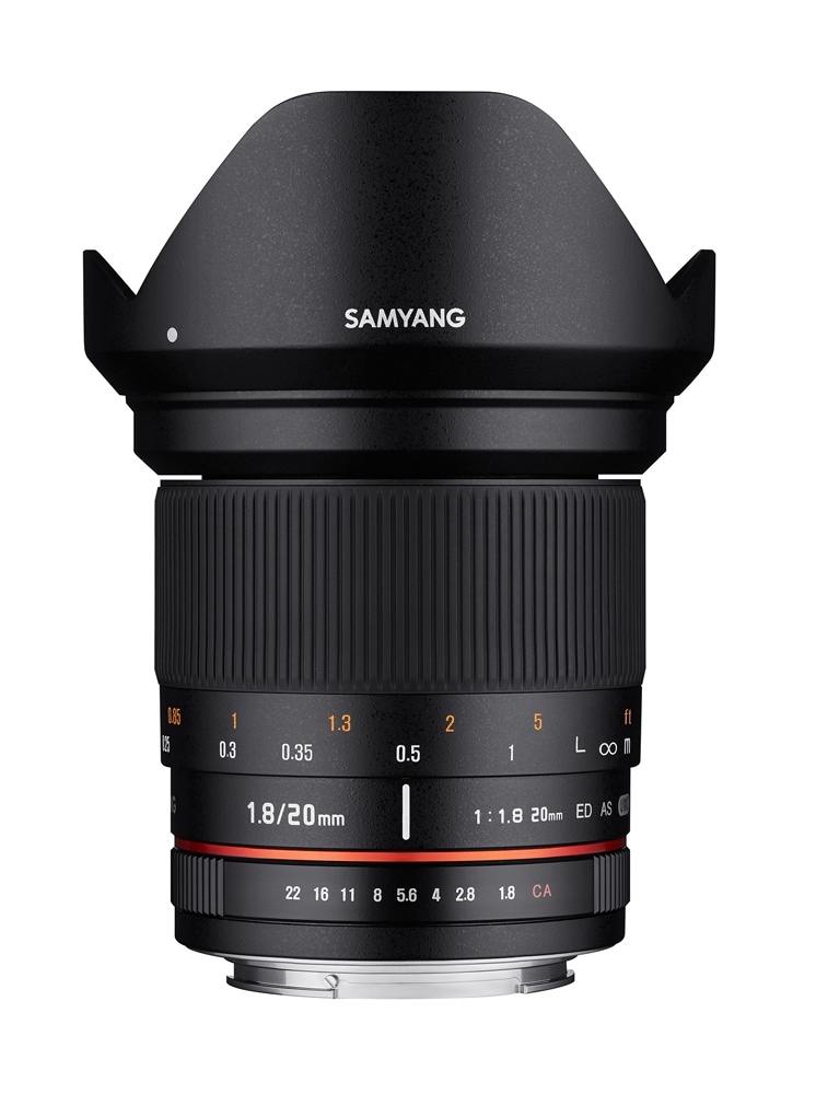 【取寄】 20mm F1.8 ED AS UMC キヤノンEFマウント SAMYANG サムヤン 交換レンズ【送料無料】【キャンセル不可】 画像