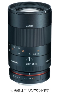 【即配】100mm F2.8 ED UMC MACRO マニュアルレンズ フジフイルム X用 SAMYANG サムヤン 【送料無料】 画像
