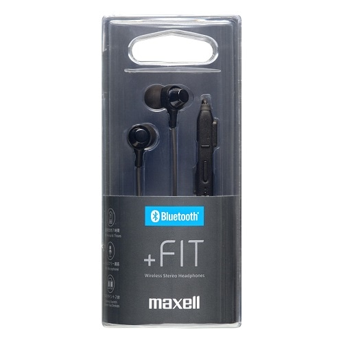 【取寄】 Bluetooth対応ワイヤレスカナル型ヘッドホン MXH-BTC110BK　ブラック  maxell マクセル【キャンセル不可】 画像