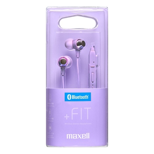 【取寄】 Bluetooth対応ワイヤレスカナル型ヘッドホン MXH-BTC110PU　パープル  maxell マクセル【キャンセル不可】 画像