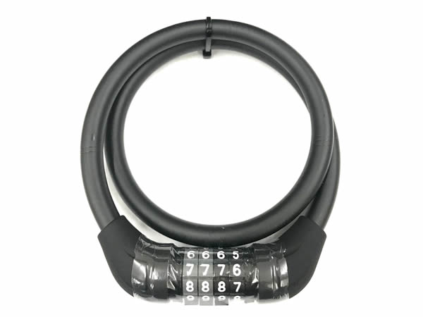 【即配】マイセットコンパクトダイヤル60 BK ブラック TOP トップ　自転車用ワイヤー錠 画像