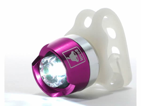 【即配】コンパクトフラッシュライト PI ピンク　自転車用セーフティライト　lovell ラベル 【フロント用】 画像