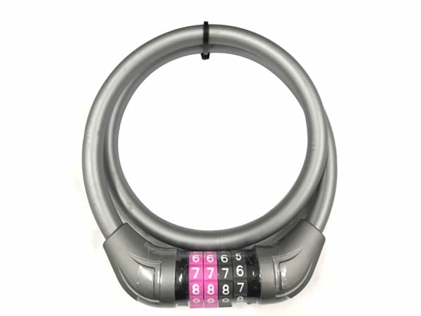 【即配】マイセットコンパクトダイヤル60 GRAY グレー TOP トップ　自転車用ワイヤー錠【ネコポス便送料無料】 画像