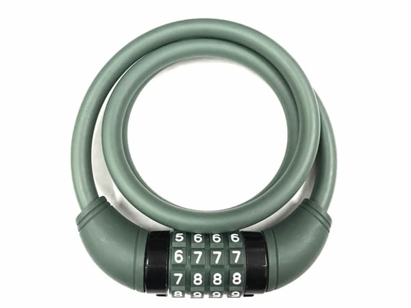 【即配】マイセットダイヤル90  マットグリーン TOP トップ　自転車用ワイヤー錠【ネコポス便送料無料】 画像