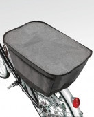【10%OFFクーポン対象】【即配】２段式後カゴカバー 大型　GR グレー TOP トップ
