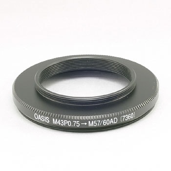 （取寄） M43P0.75→M57/60AD 全長12mm 光路長8mm アダプター　7360 BORG ボーグ 望遠レンズ 天体望遠鏡 【送料無料】【キャンセル不可】 画像
