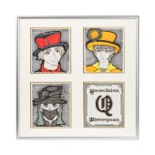 【即配】(KT) パチット ミニ色紙フレーム 4窓タイプ シルバー AM-APT-M4-SV ケンコー KENKO