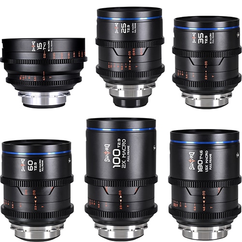 【取寄】(SJ) Sword 6Lens(15,25,35,60,100,180) Arri PLマウント LAOWA ラオワ 【送料無料】【6レンズバンドル】【キャンセル不可】 画像